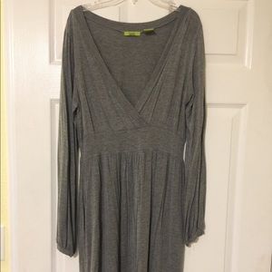 Cute cross front grey dress